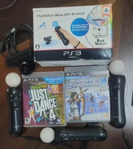 Kit PS Move - Bastão + Câmera + Jogo Sports Champions