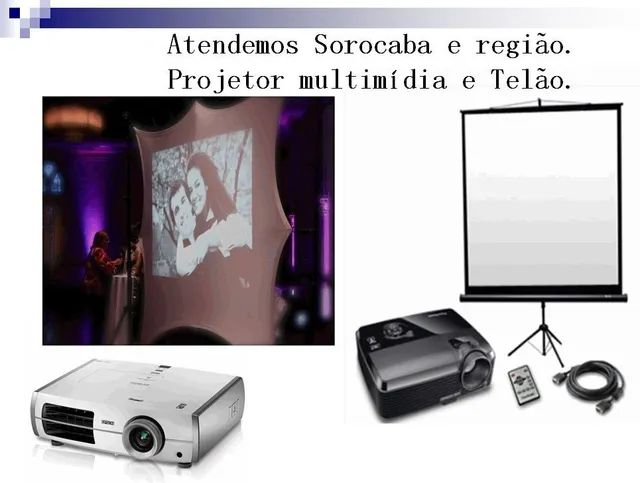 Locação de Projetor Profissional e Telão"  - Foto 3