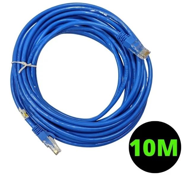 Cabo De Rede 10 Metros Ethernet Com Conector  Pc - Foto 2