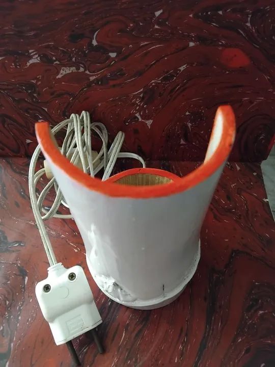 Luminária artesanal,  de bambu,  pintada.  - Foto 2