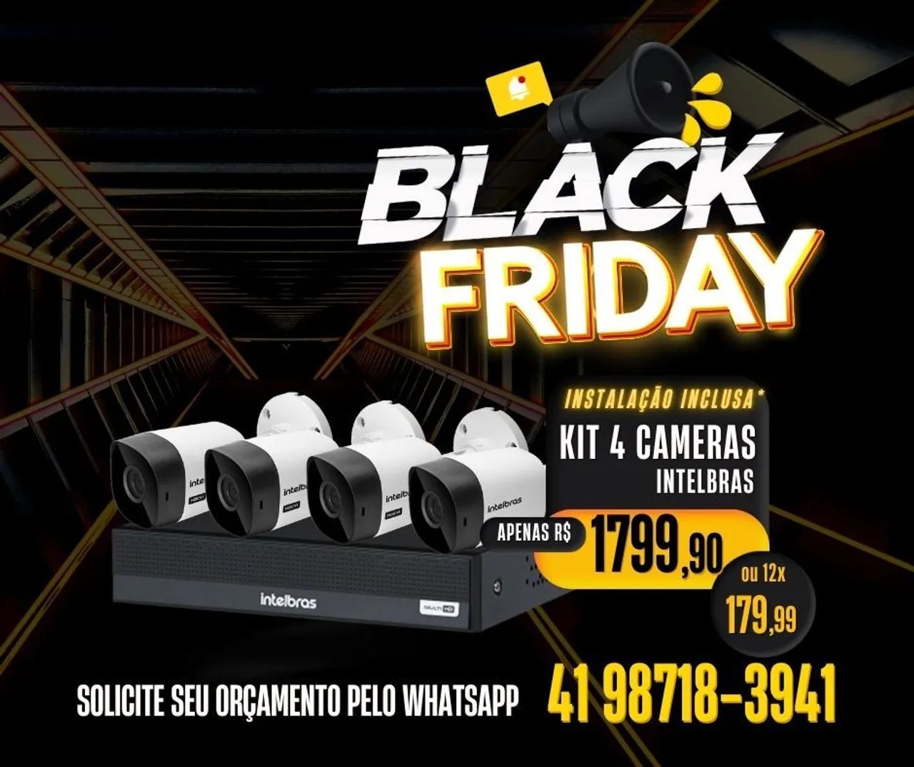 Promoção de Câmeras de Segurança Intelbras 