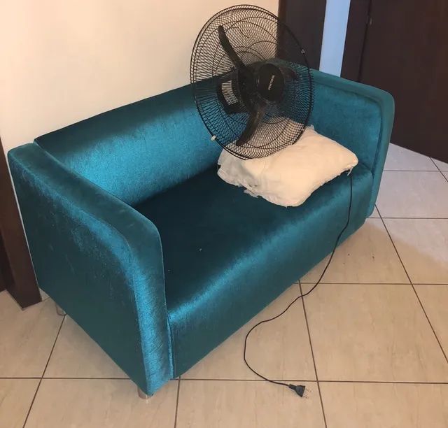 Sofá azul tifany Decorações Para Casa Conjunto Habitacional Júlio