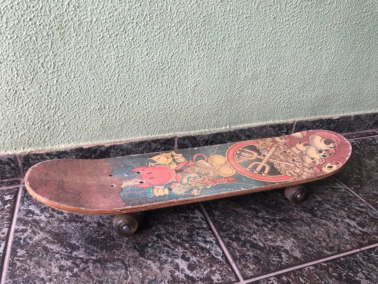 Skate de madeira com lixa semiprofissional  - Foto 3