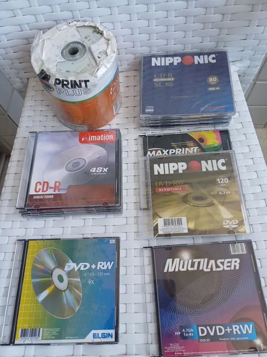CD R, DVD R, DVD RW, mídias virgens!