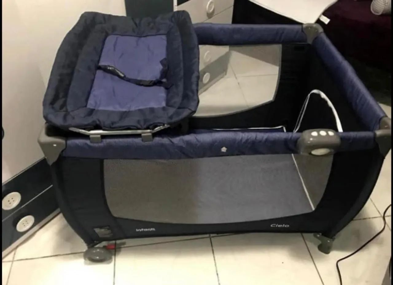 Berço Portátil Cielo, Infanti, Azul