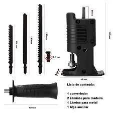Serra Tico Tico Sabre Para Furadeira E Parafusadeira - Foto 4