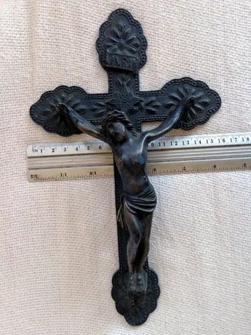 Antigo Crucifixo  tamanho aproximado 27,0,x16,0 cm (Item para Decoração)  - Foto 2