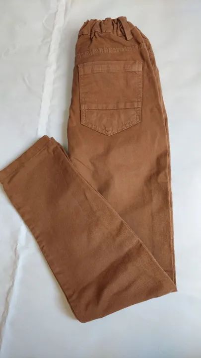 Calça Jeans Marca Kids Denin Boys Tam 11/12 (146 cm) Cor Marron em ótimo estado - Foto 4