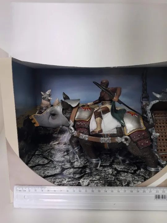 Schleich 70083 Gladiador + Rinoceronte + Carroça Raridade Tam. 44 cm Completo.  - Foto 3