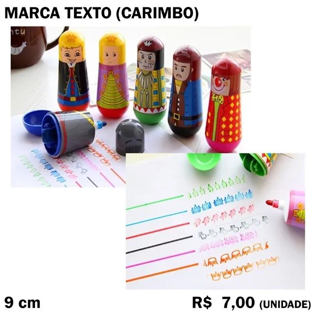 Marca Texto e Carimbo