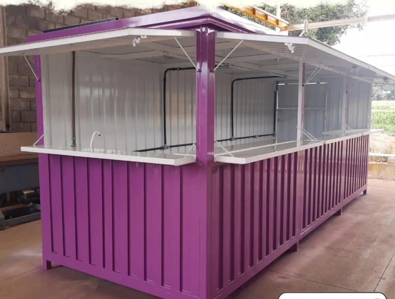 Container lanchonete Quiosque Móvel Novo - Foto 3