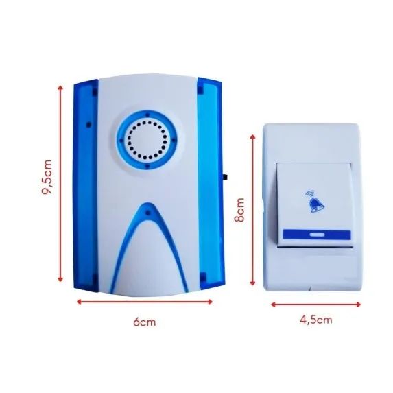 Campainha sem fio Inteligente Wireless residencial Sem Fio KP-CA327 pode retirar no local  - Foto 4