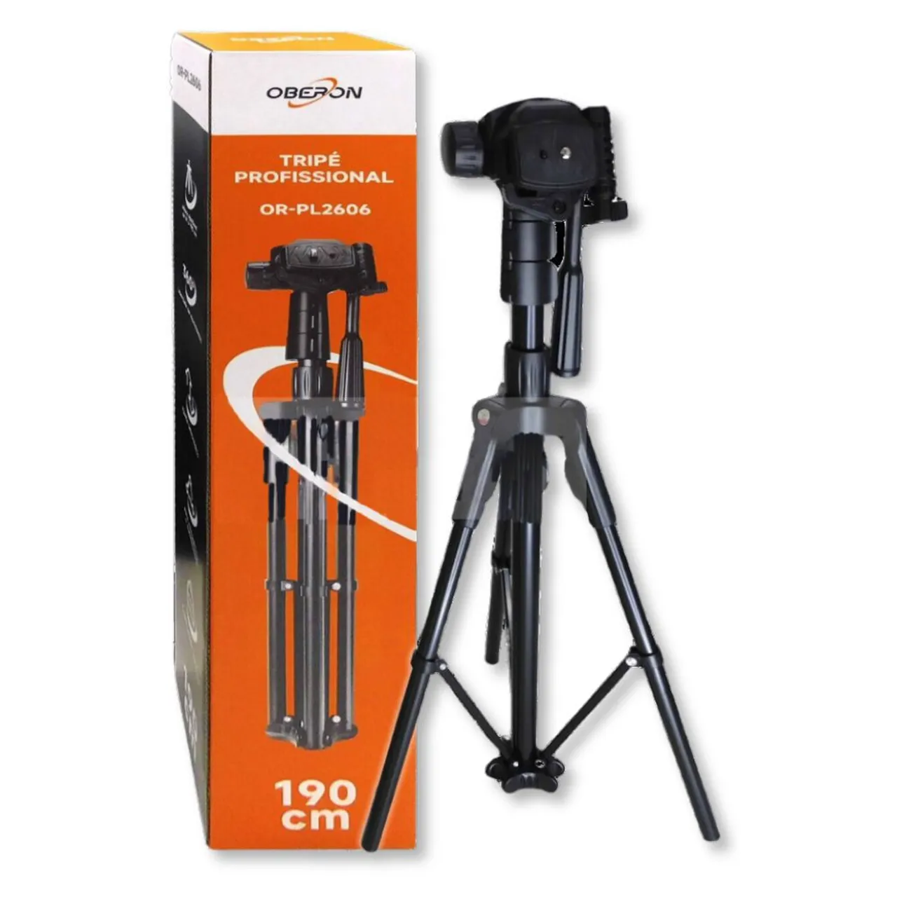 Tripé Profissional Universal 61 à 190 cm - Oberon