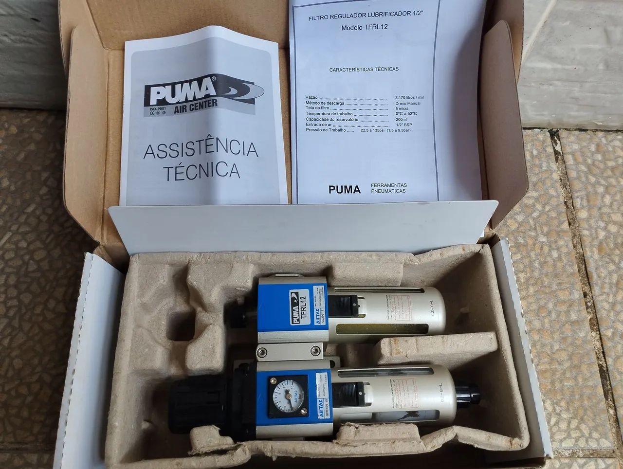 Filtro Regulador Lubrificador 1/2" Puma TFRL12 - Foto 5