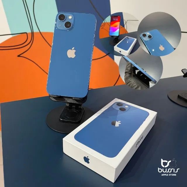 IPhone 13 Azul 128Gb saude de bateria 88% | Loja Física