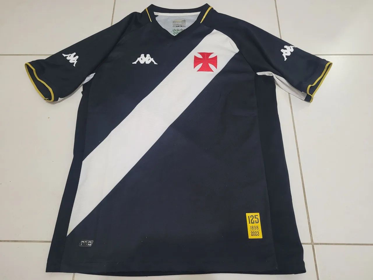 Original Vasco Kappa Black 2023 Soccer Jersey, Size XL