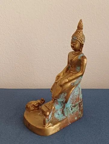 Antiga escultura de bronze - 12 cm - Foto 3