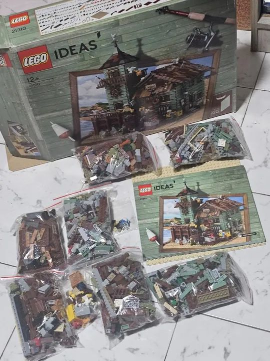 LEGO Ideas - 21310, Loja de Pesca Antiga Old Fishing Store<br>RARO