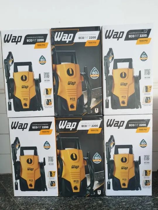 Lavadora de Alta Pressão Wap Eco Fit 2200 1500psi 1400W Novo