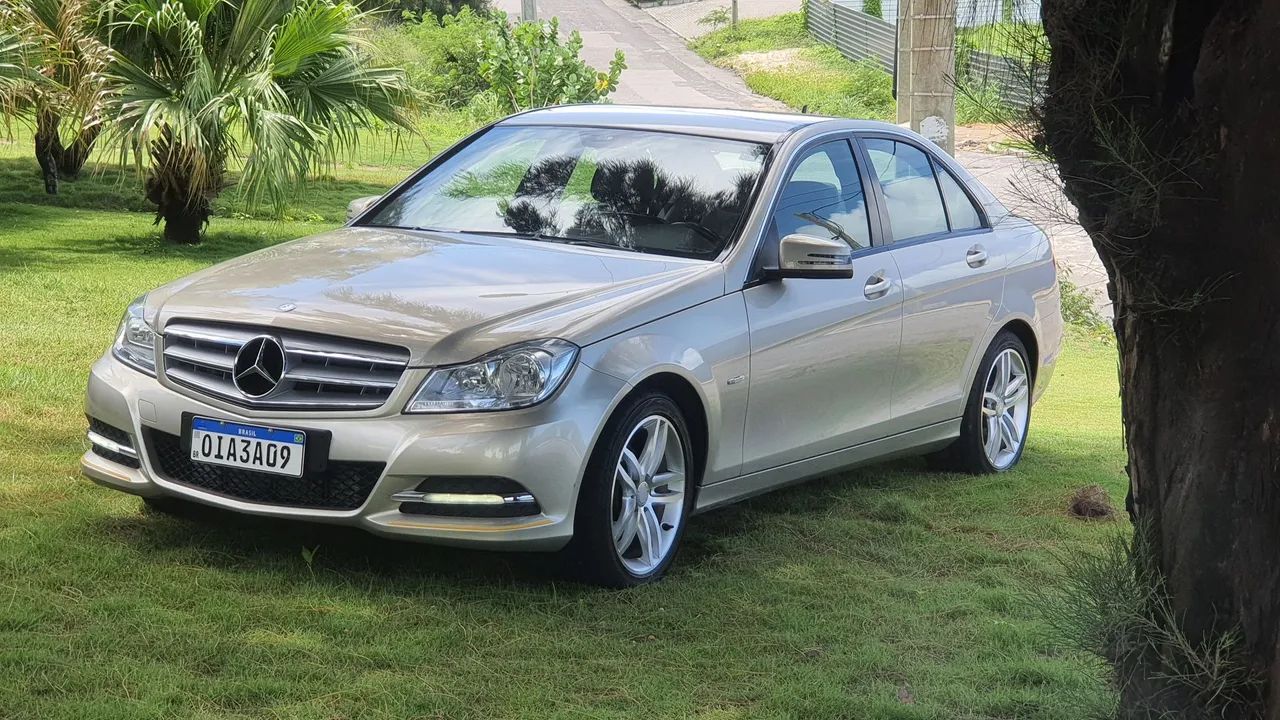 Mercedes C 180 2012 Bege 1.6 Turbo CGI 156 HP 