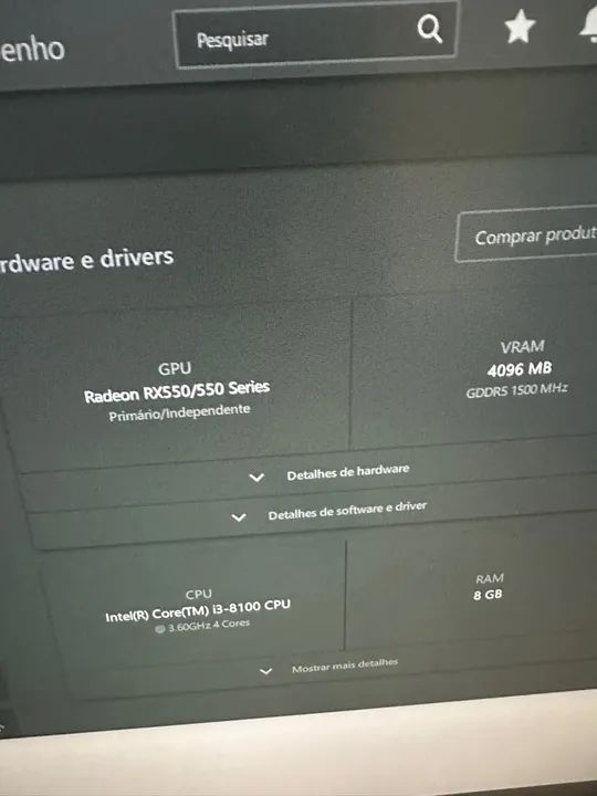 Placa de Vídeo Radeon RX550/550 Series - Foto 3