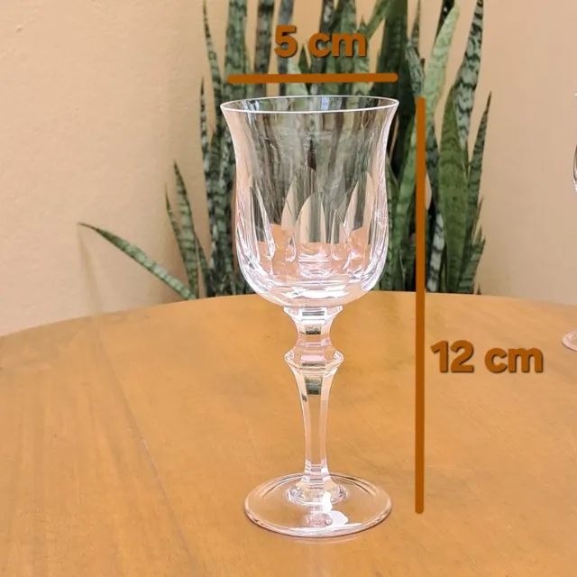 Taças de Licor / Aperitivo STRAUSS - Cristal Lapidado com Gravação na Base - Jogo com 6 Ta - Foto 3