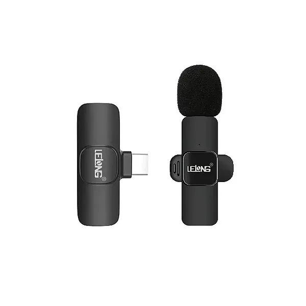Microfone Lapela Sem Fio Para Android Tipo C - Lelong LE-931 em São Luís ma - Foto 3