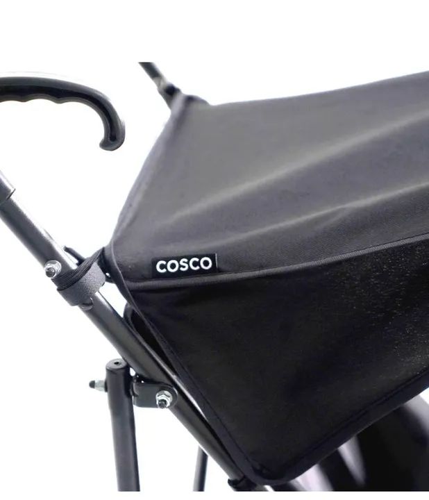 Carrinho de Bebê Cosco Dobrável Preto - Foto 2