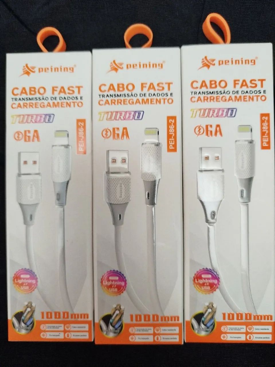 Peining Cabo Carregamento Turbo 6A USB Lightning PEI-J86-2