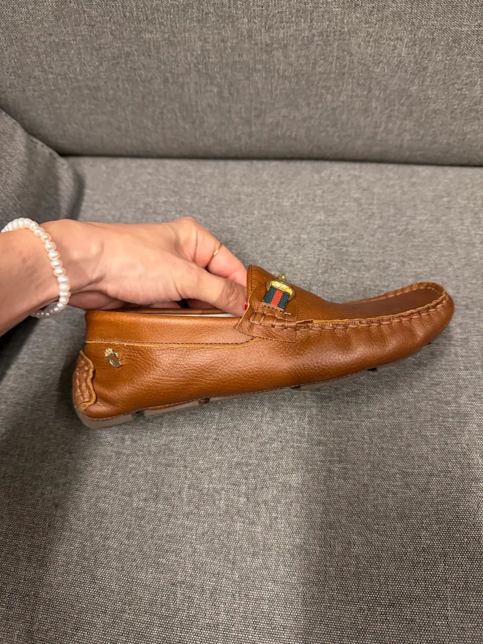 Mocassim Infantil Masculino GATS Couro - Tam 33 (Semi-novo)