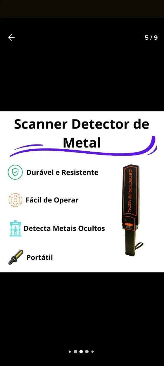 Detector de Metal Portátil - Segurança e Paz de Espirito
