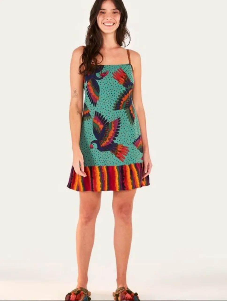 Vestido farm reavoada Rain bow