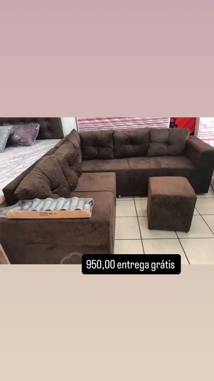ENTREGA GRÁTIS  sofá de canto 950,00 