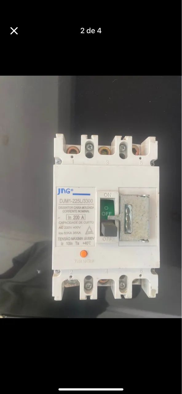 Disjuntor caixa moldada 200a - Foto 3