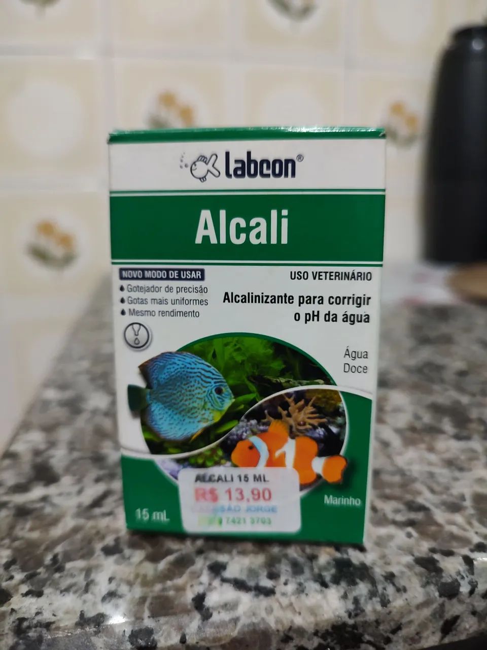 Kit para Aquário com Decoração, Termômetro e Limpeza - Foto 5