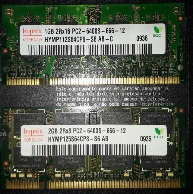 Memória Hynix DDR2 3Gb