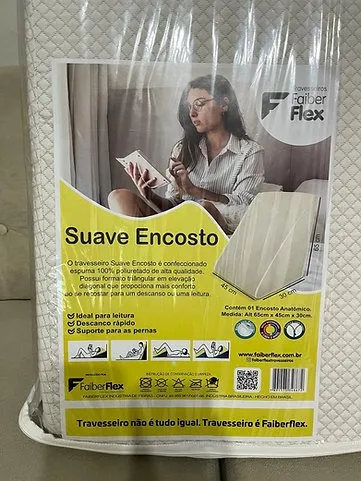 Travesseiro Suave Encosto Espuma 23 Malha - Entrega grátis para Fortaleza