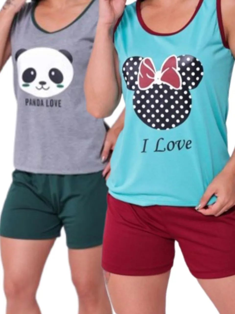 Pijama Conj. Regata com short - 2 pcs  M G GG