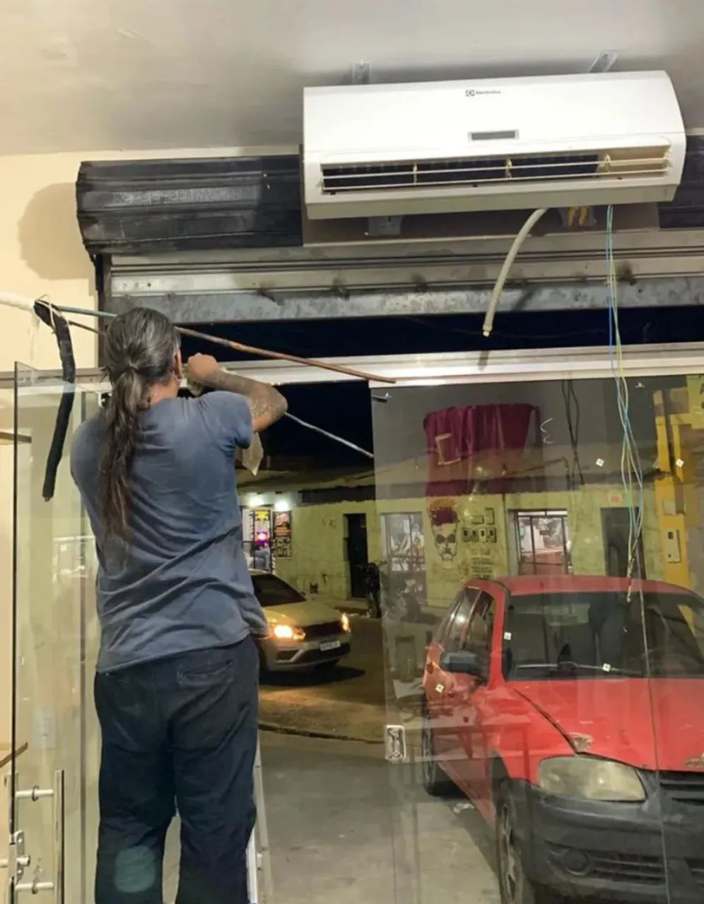 Instalação de ar-condicionado 