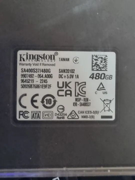 SSD 480gb Kingston + Case para Usar Como SSD / HD Externo - Foto 4