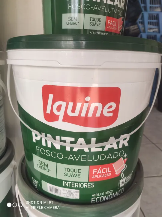 Tinta Fosco Aveludado Iquine 15L - Promoção 109,90!