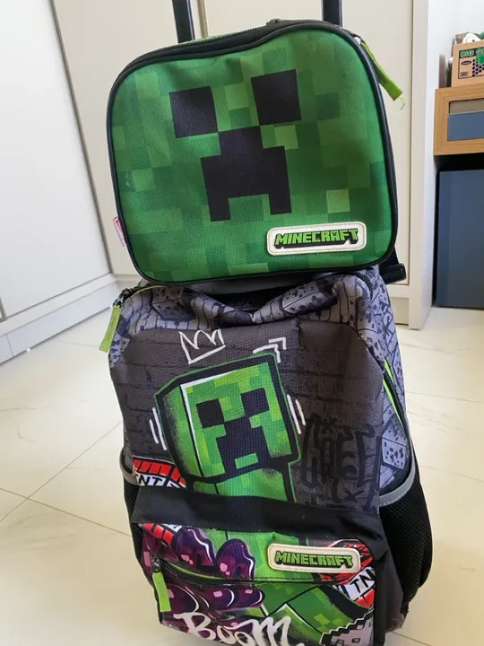 Mochila e Lancheira Minecraft
