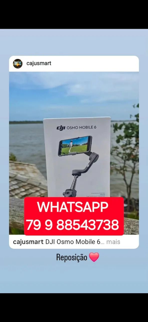 DJI OSMO MOBILE 6 LACRADO - O TOPO DE LINHA ESTABILIZADOR 