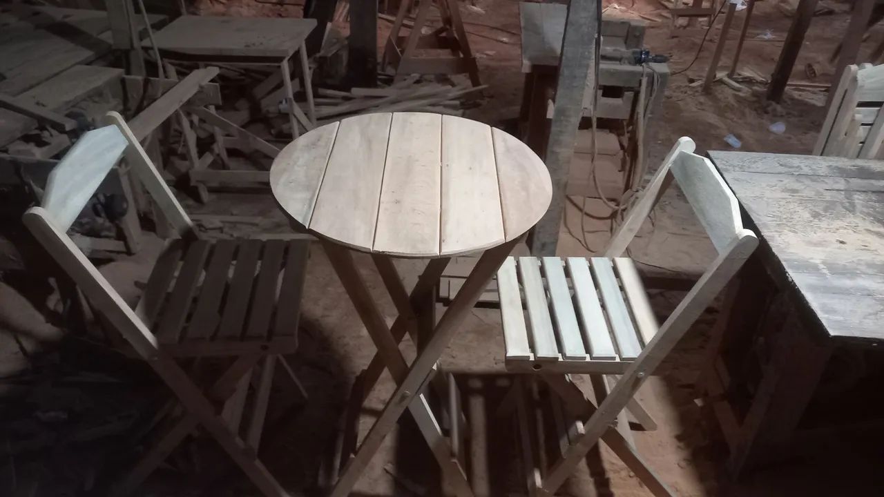 JOGO DE MESA BISTRÔ LIXADO - Foto 2