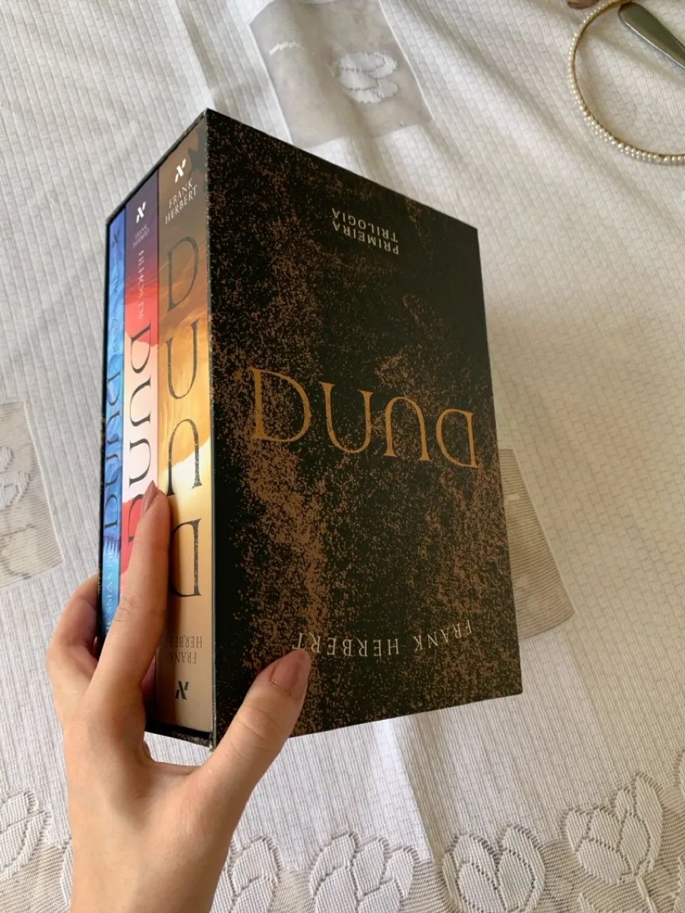 Box de livros Capa dura: Duna Primeira Trilogia Capa Dura - Frank Herbert 