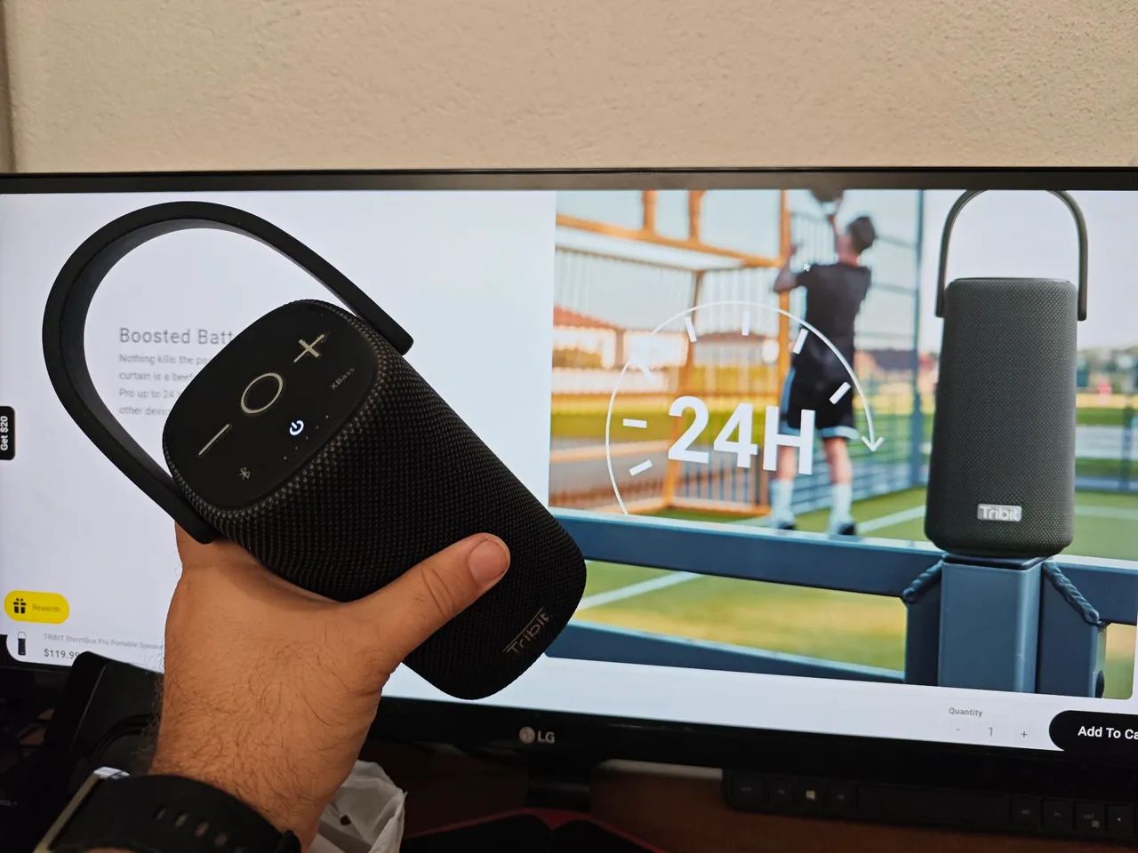 Caixa de Som Bluetooth Tribit StormBox Pro - Som 360 graus - Foto 4