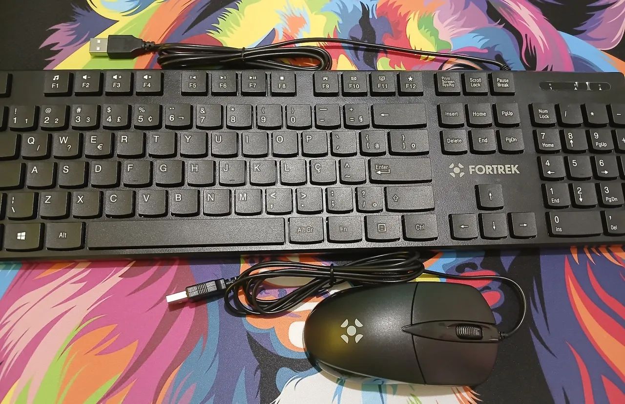 Kit Teclado e Mouse Fortrek - Novo - Foto 2