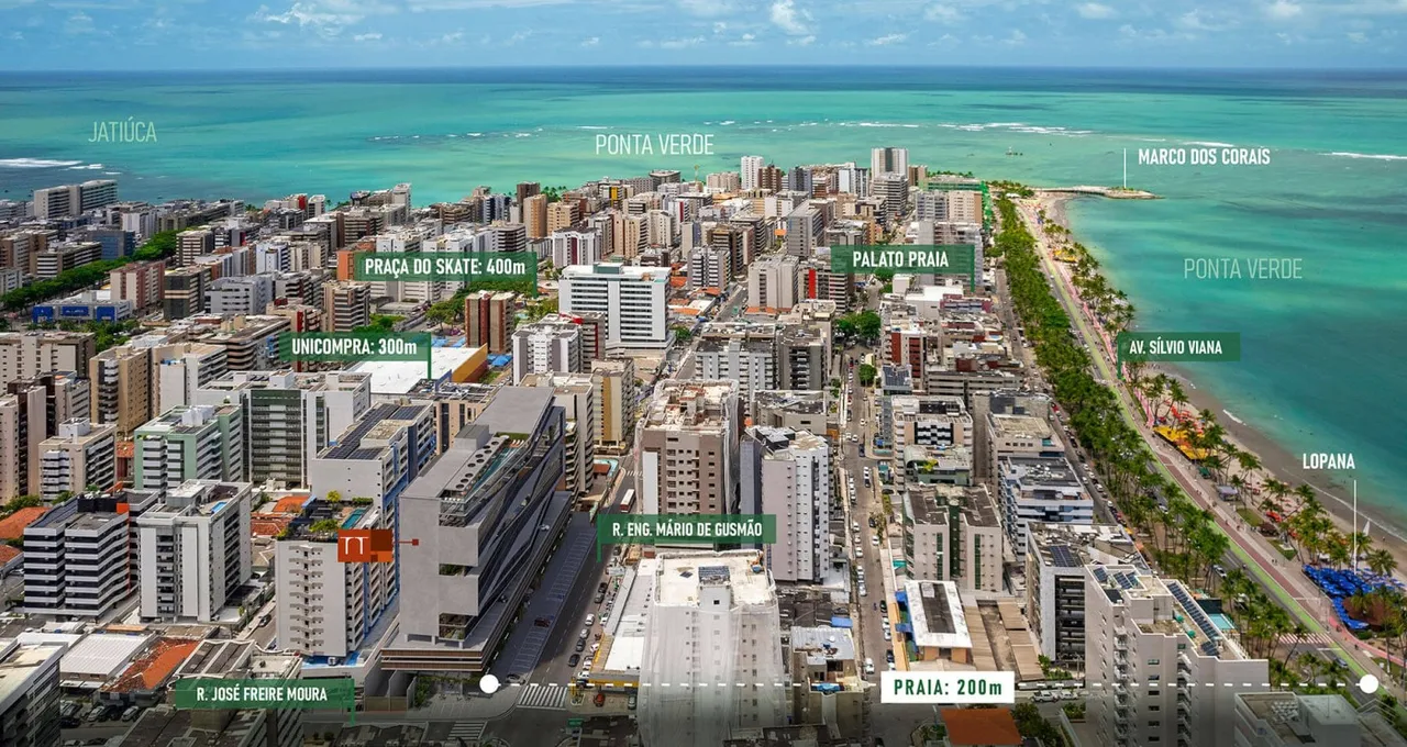 Apartamento para Venda em Maceió, Ponta Verde, 1 dormitório, 1 banheiro, 1 vaga