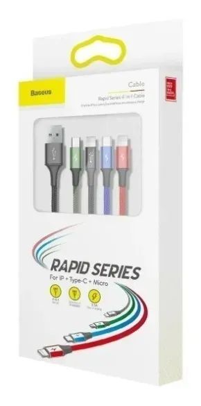 Cabo de carregamento USB múltiplo 4 in 1 - Foto 2
