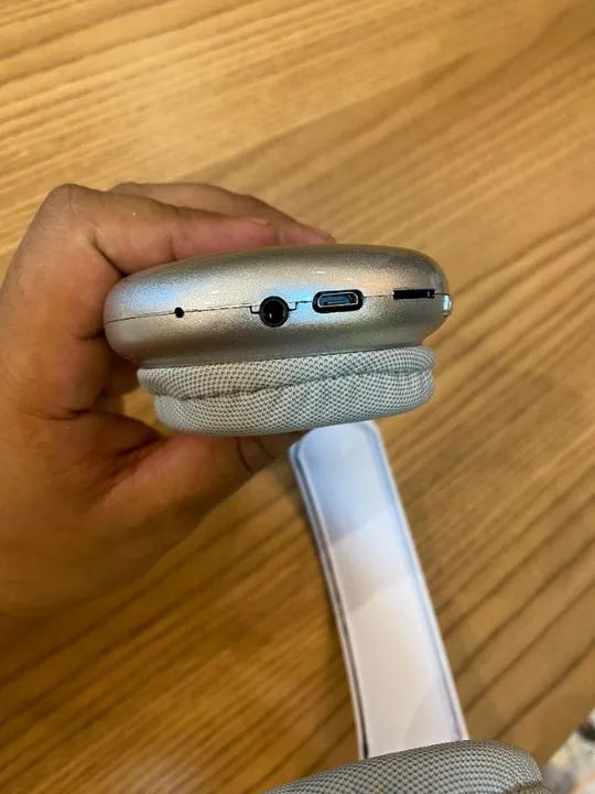 Fone Headphone Bluetooth Wireless Extra Bass P9 Air Top Max Cor Prateado - Foto 3